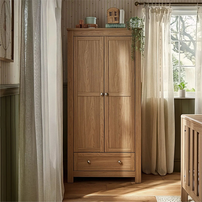 CuddleCo Burford 3 Piece Nursery Furniture Set - Oak