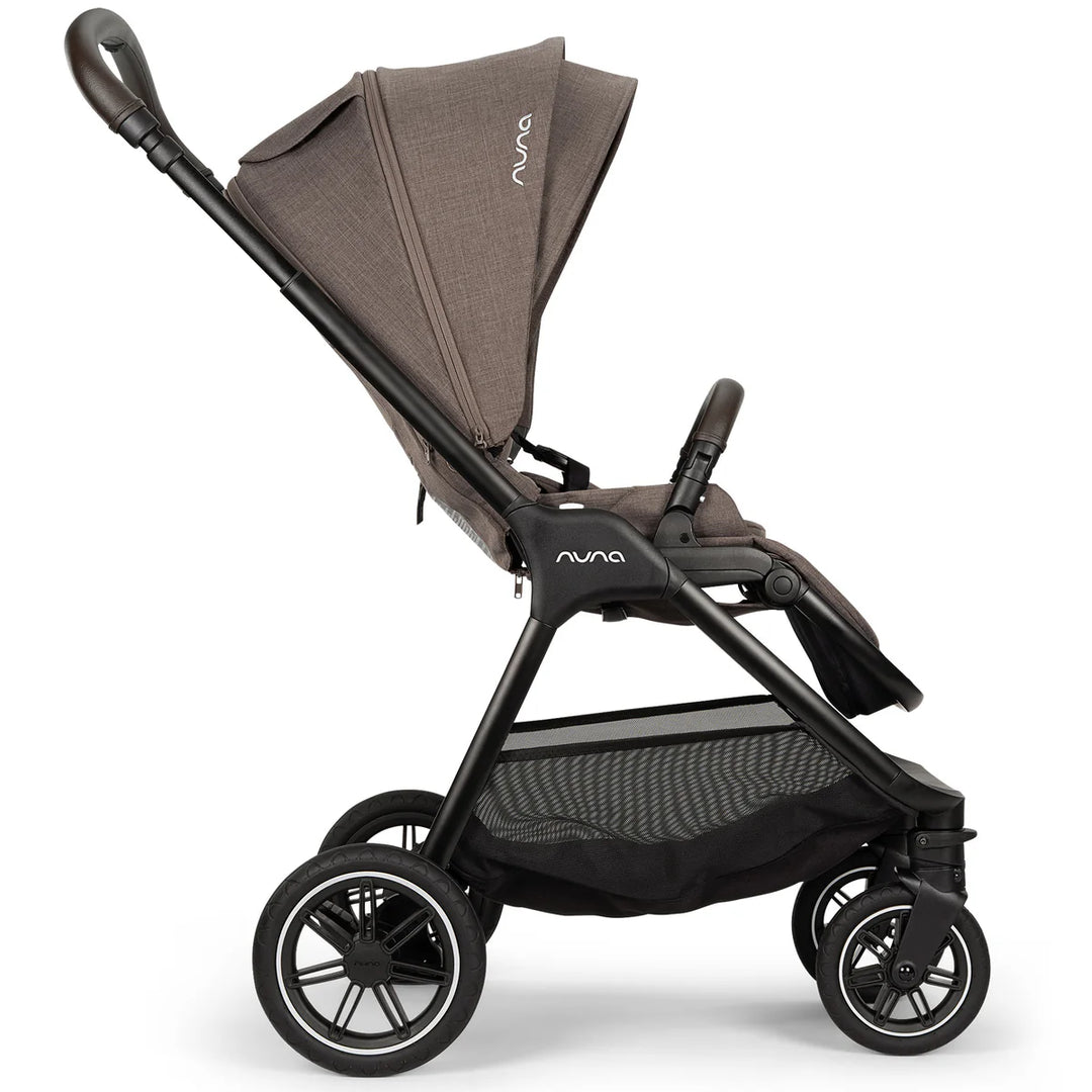 Nuna TRIV Next, LYTL Carrycot, ARRA Flex + Base Curve Travel System - Chestnut