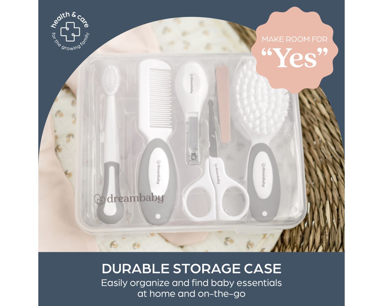 Dreambaby 10 Pc Essential Grooming Kit - Grey