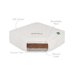 The Little Green Sheep Twist Natural Toddler Mattress 70x160cm to fit IKEA