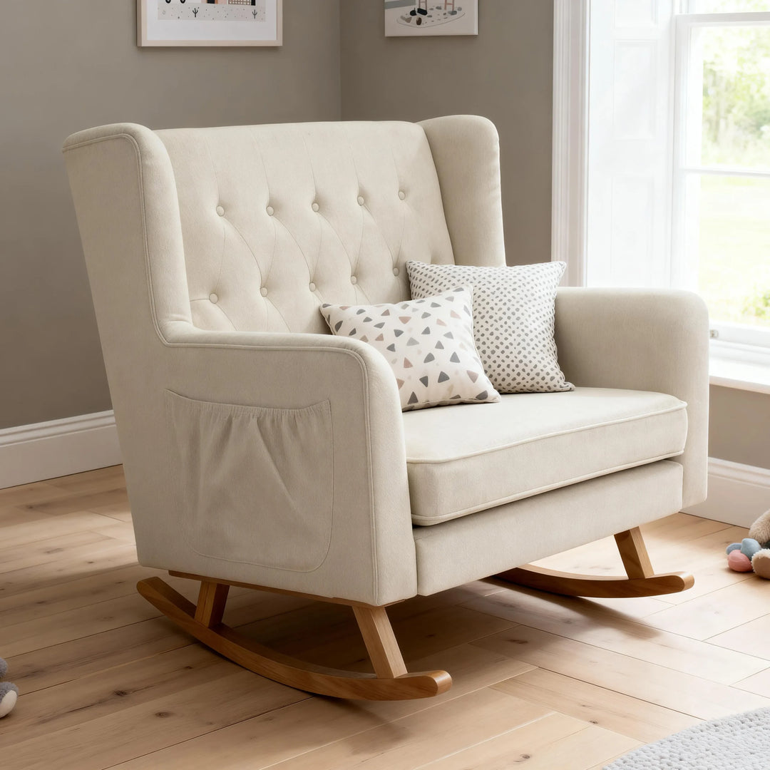 Babymore Lux Snuggle Rocking Chair – Ivory