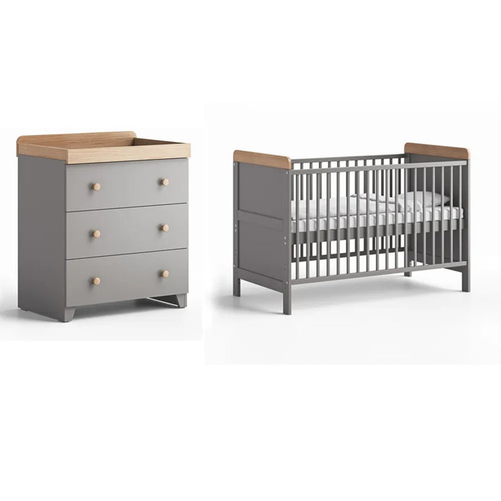 Little Acorns Classic 2 Piece Room Set – Grey and Oak