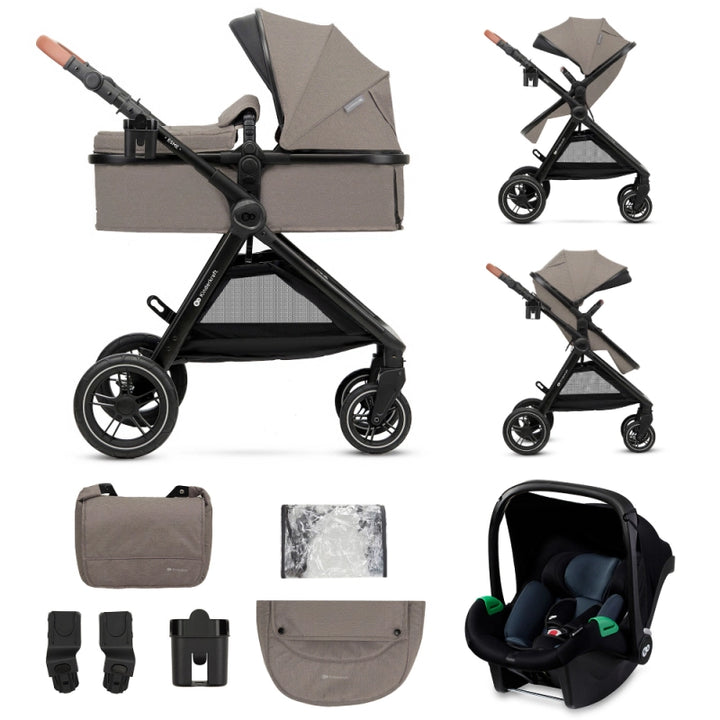 Kinderkraft Esme 3in1 Travel System With Mink Pro Car Seat - Sand Beige