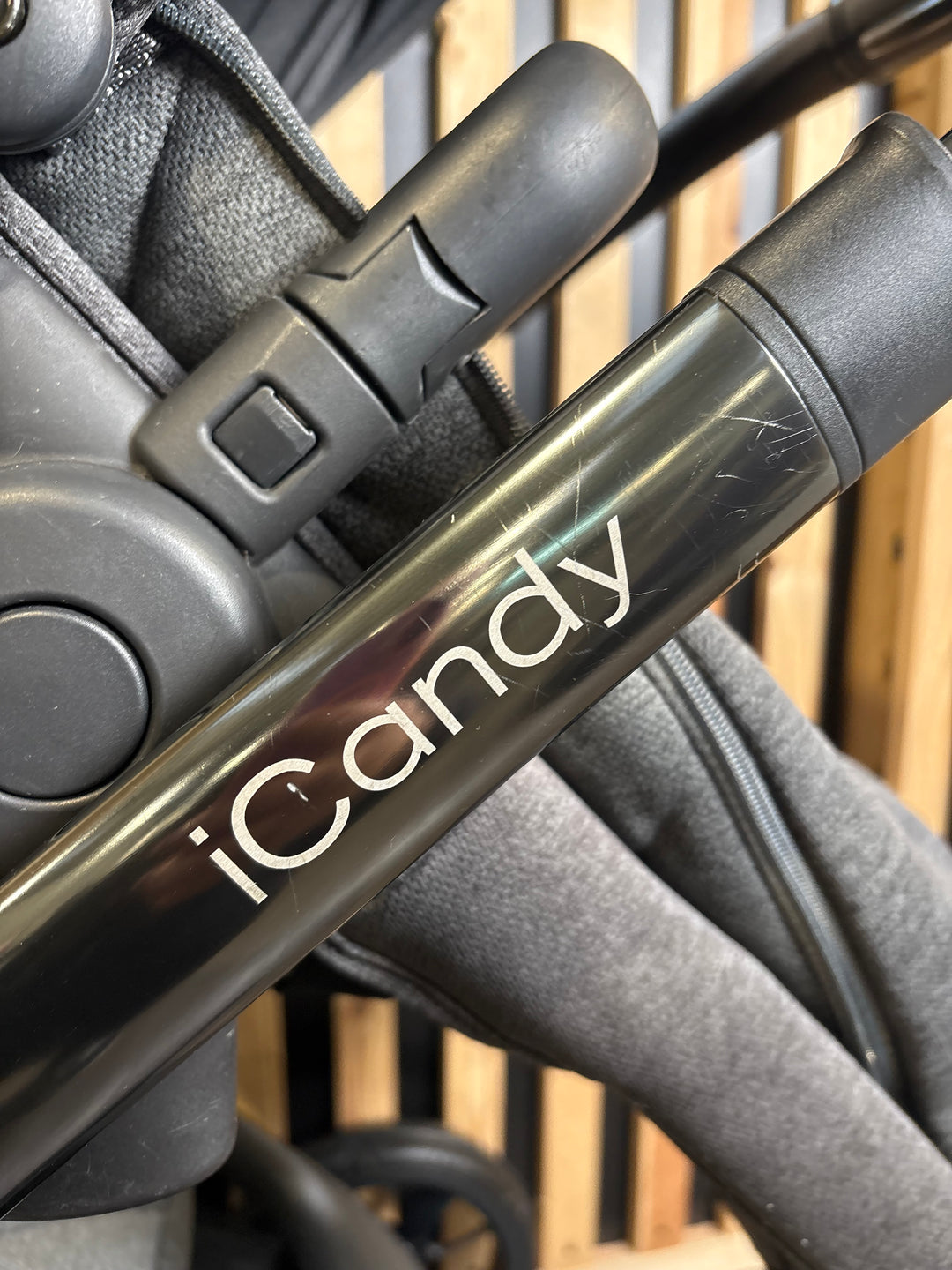 PRE LOVED iCandy Orange 3 Double Pushchair - Slate Grey Marl