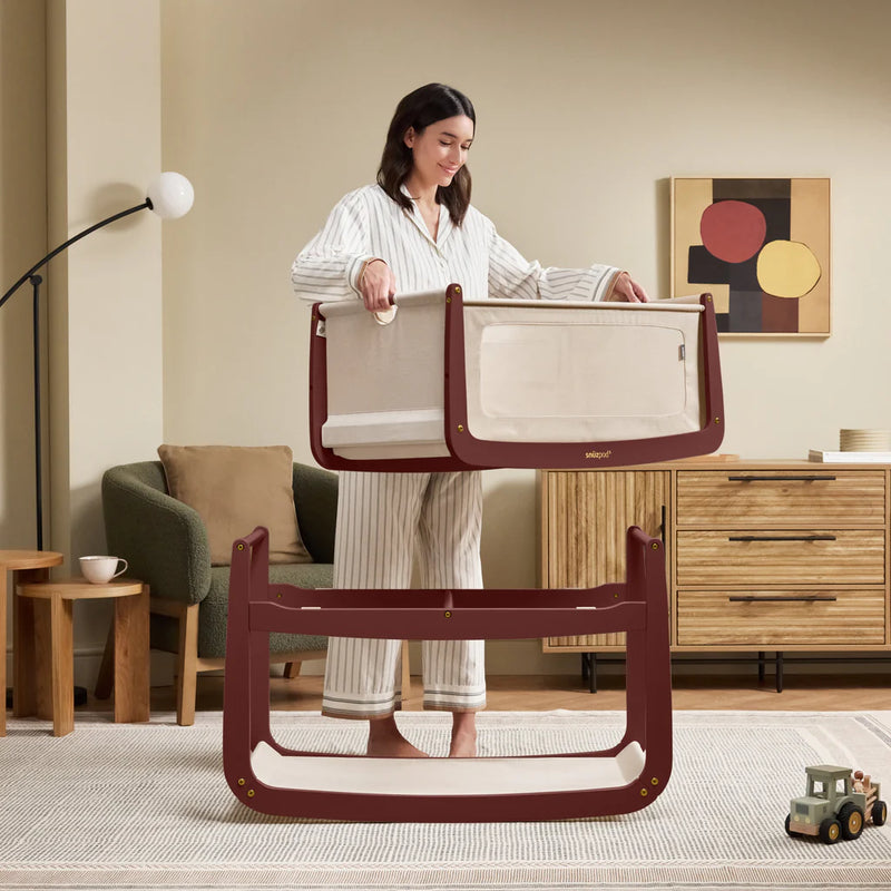 SnuzPod5 Bedside Crib - Rouge