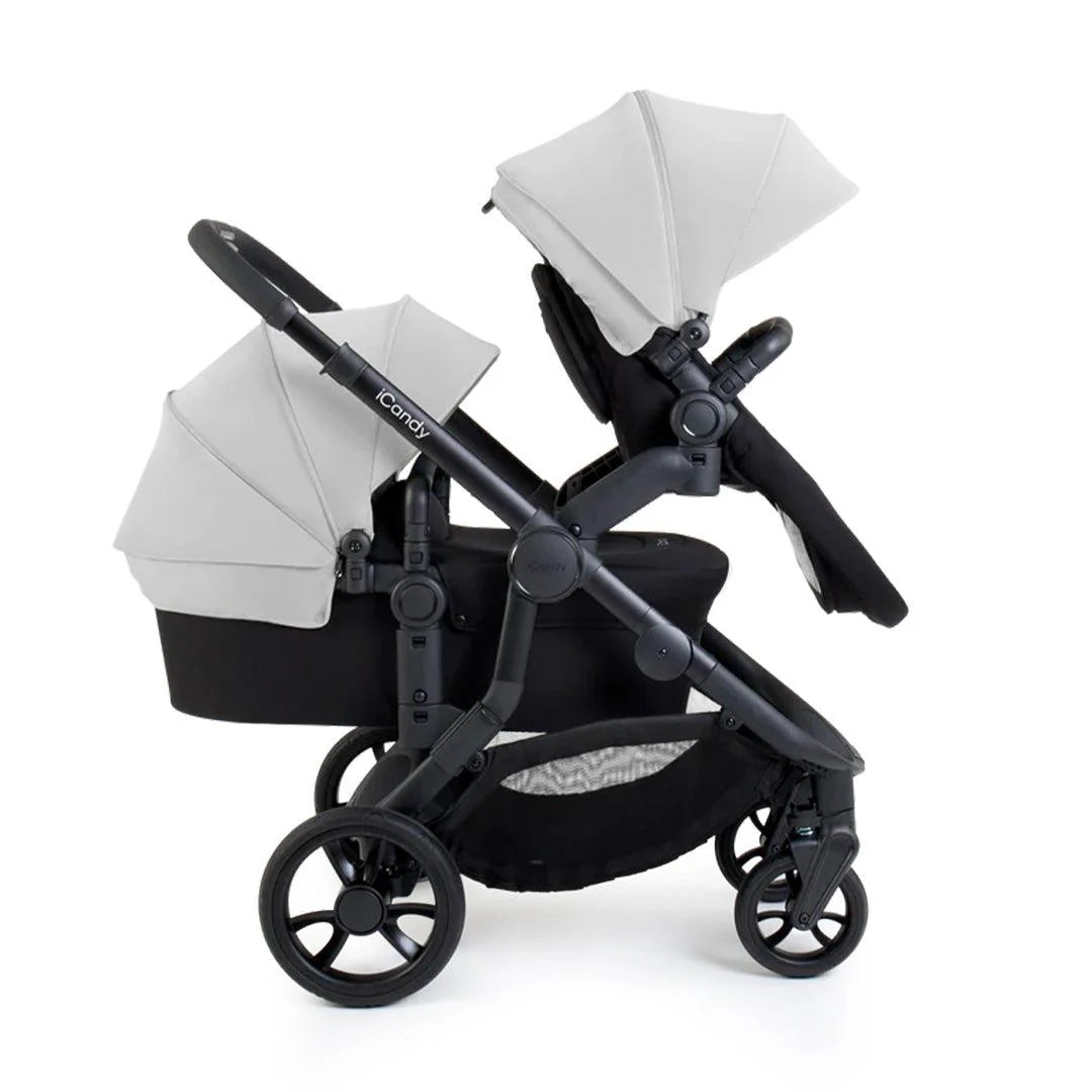 iCandy Orange 4 Travel System Inc Maxi-Cosi Pebble 360 Pro2 + FamilyFix Pro Base - Glacier