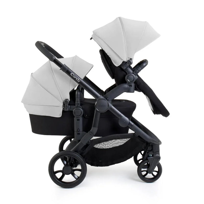 iCandy Orange 4 Travel System Inc Maxi-Cosi Pebble 360 Pro2 + FamilyFix Pro Base - Glacier