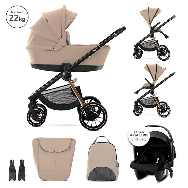 Lorelli Bianca 3 in 1 Travel System – Warm Beige