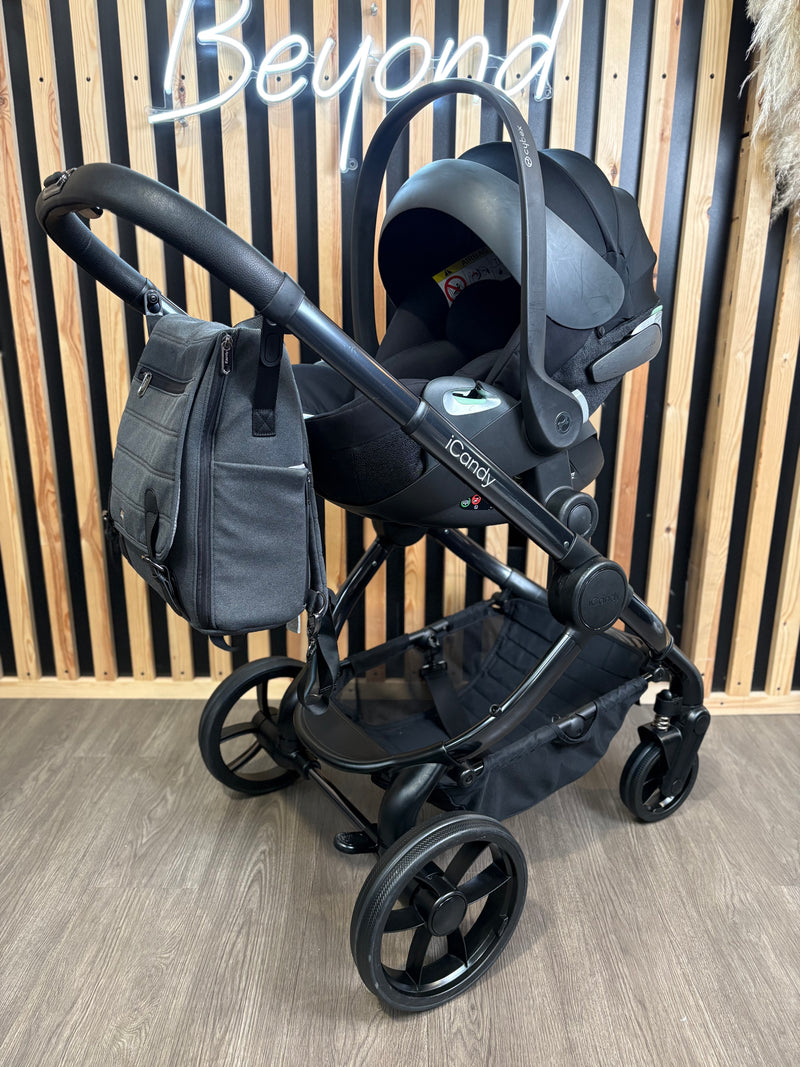 PRE LOVED iCandy Peach 7 Travel System - Dark Grey