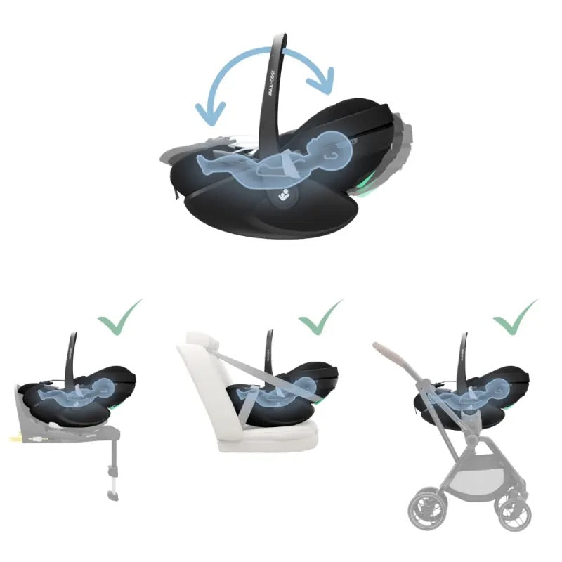 Maxi-Cosi 360 Family Pro2 Bundle - Essential Black