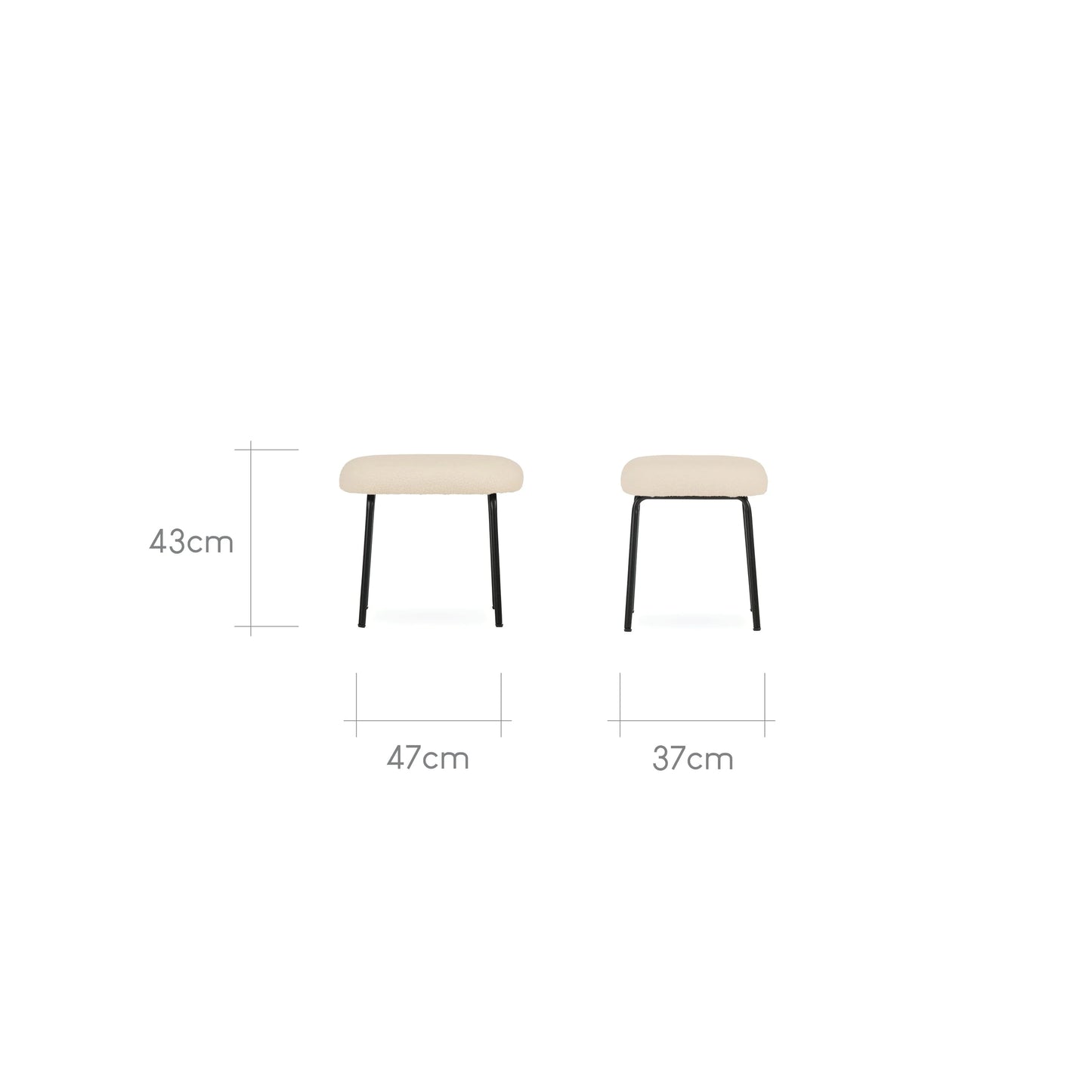CuddleCo Marley Nursing Chair and Footstool - Teddy Light Beige