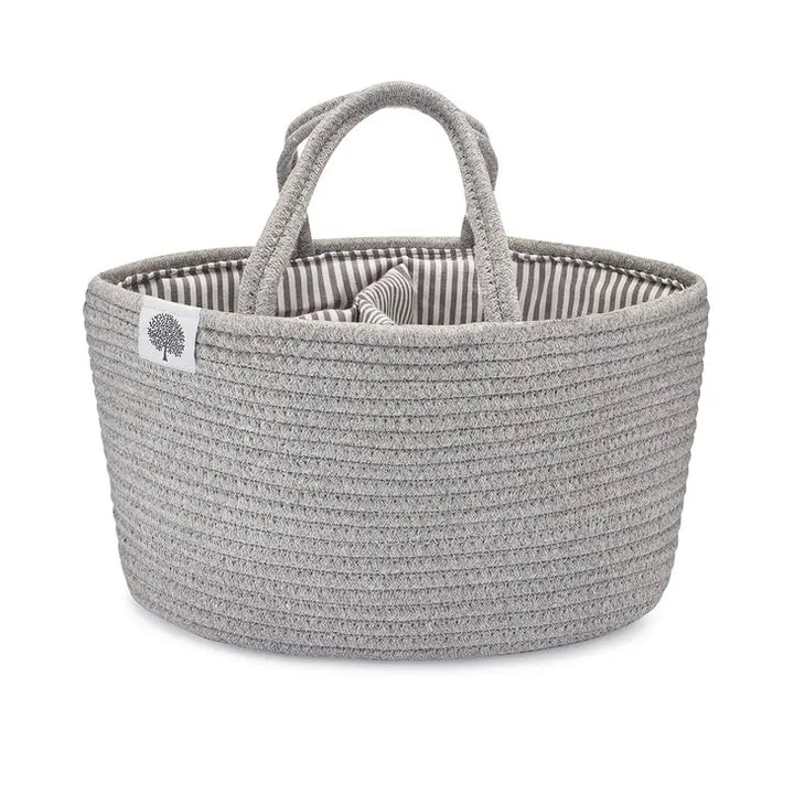 Parker Baby & Co Rope Diaper Caddy - Grey