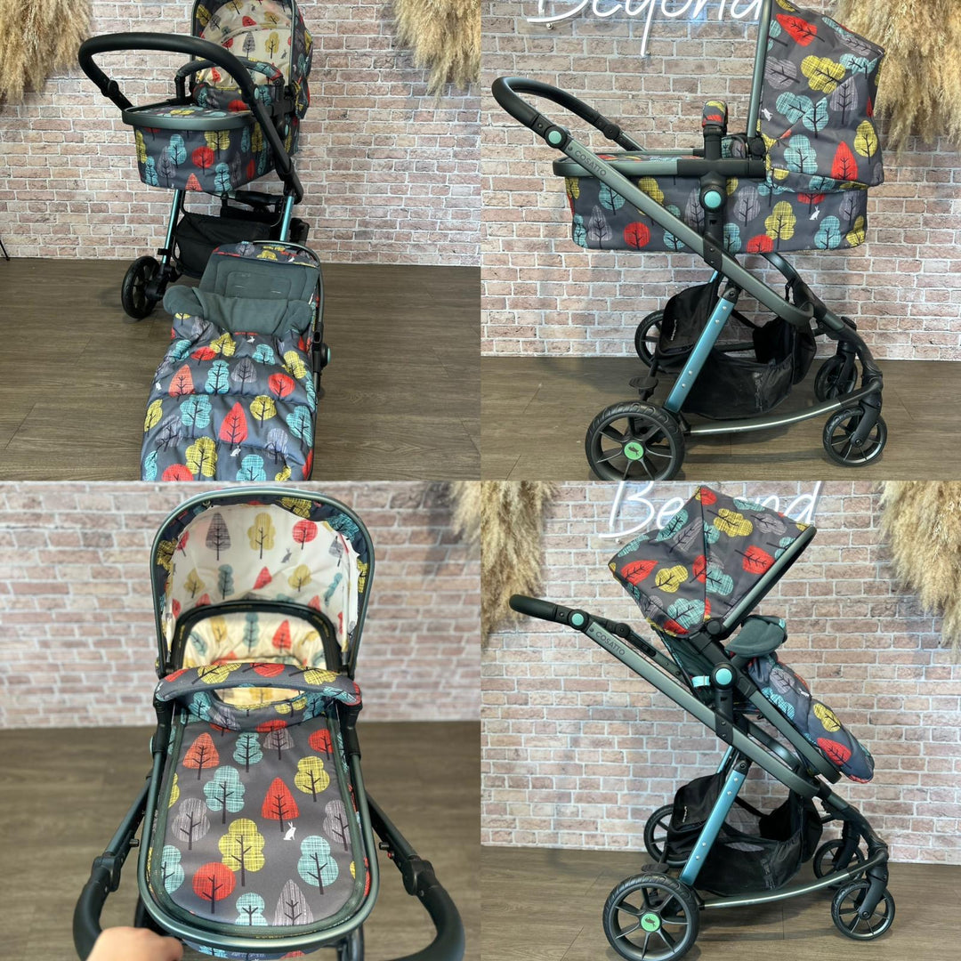 PRE LOVED Cosatto Giggle Quad Pram and Pushchair - Hare Wood