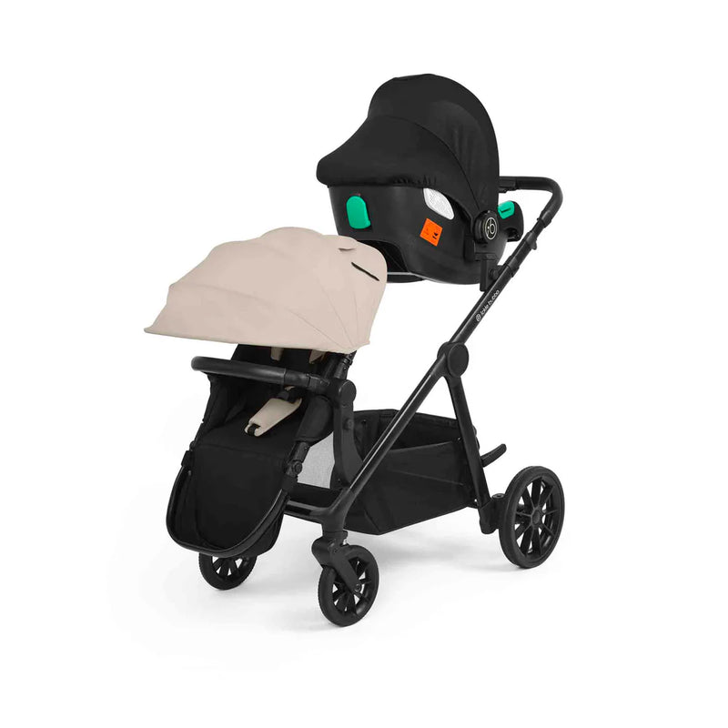 Ickle Bubba Virgo Growing Family 14 Piece Inc Nimbus Car Seat + Base Travel System Bundle - Stone