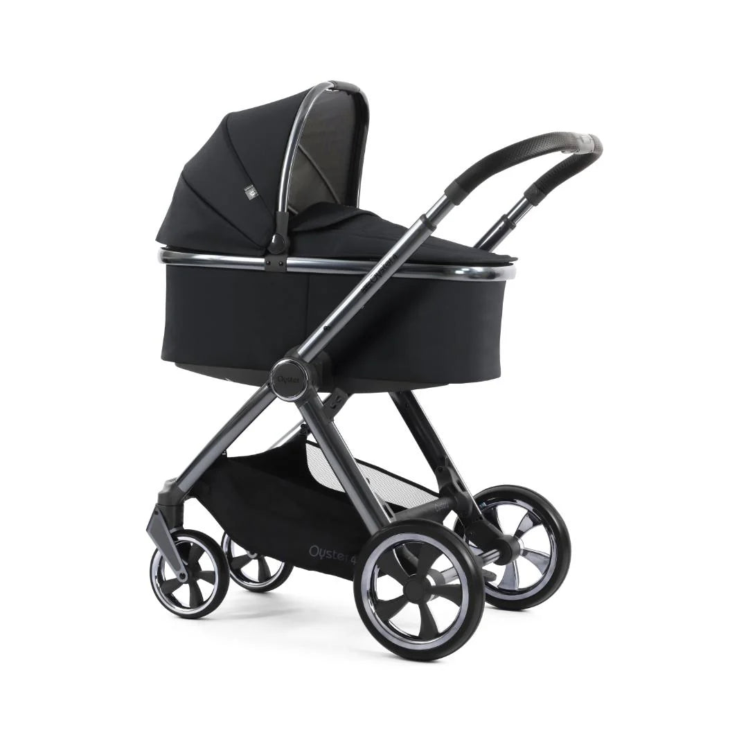 Oyster4 Luxury Travel System Bundle Inc Capsule 360 Car Seat - Carbonite