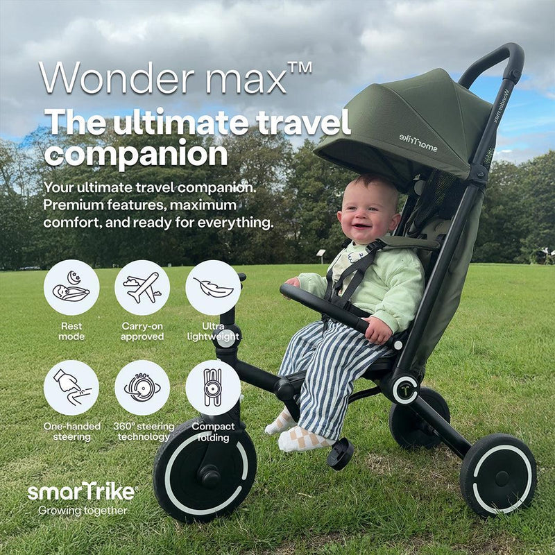SmarTrike Wonder Max Stroller Trike - Sage/Olive