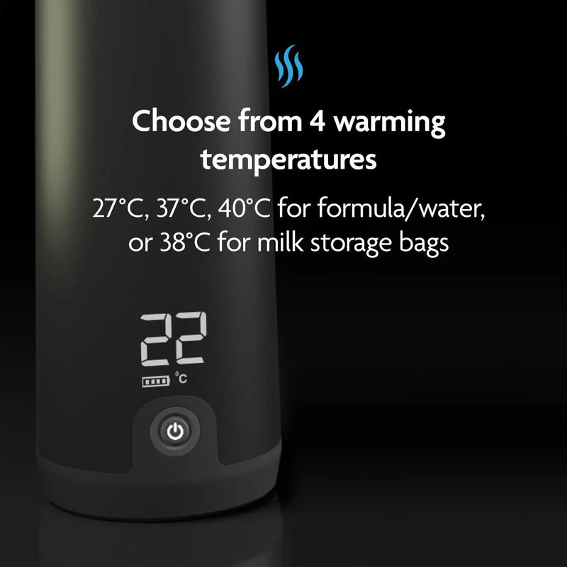 Baby Brezza SuperFast Portable Bottle Warmer - All Black