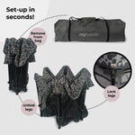My Babiie Baby Playpen - Grey Leopard