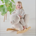 EX DISPLAY Nattou Teddy Rocker - Ecru Bear