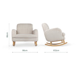 CuddleCo Etta Cuddle Chair - Boucle Mushroom
