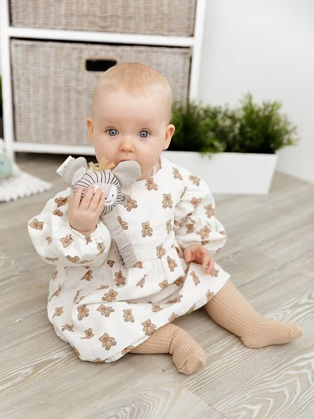 Cheeky Chompers Bertie the Lion Teething Gift Box - Biscuit
