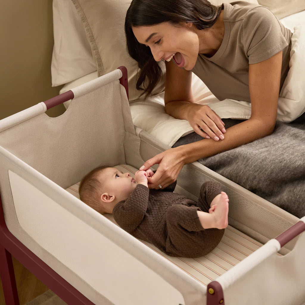 SnuzPod5 Bedside Crib - Rouge