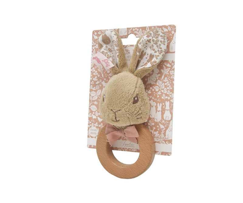 Peter Rabbit Signature Collection - Flopsy Wooden Ring Rattle
