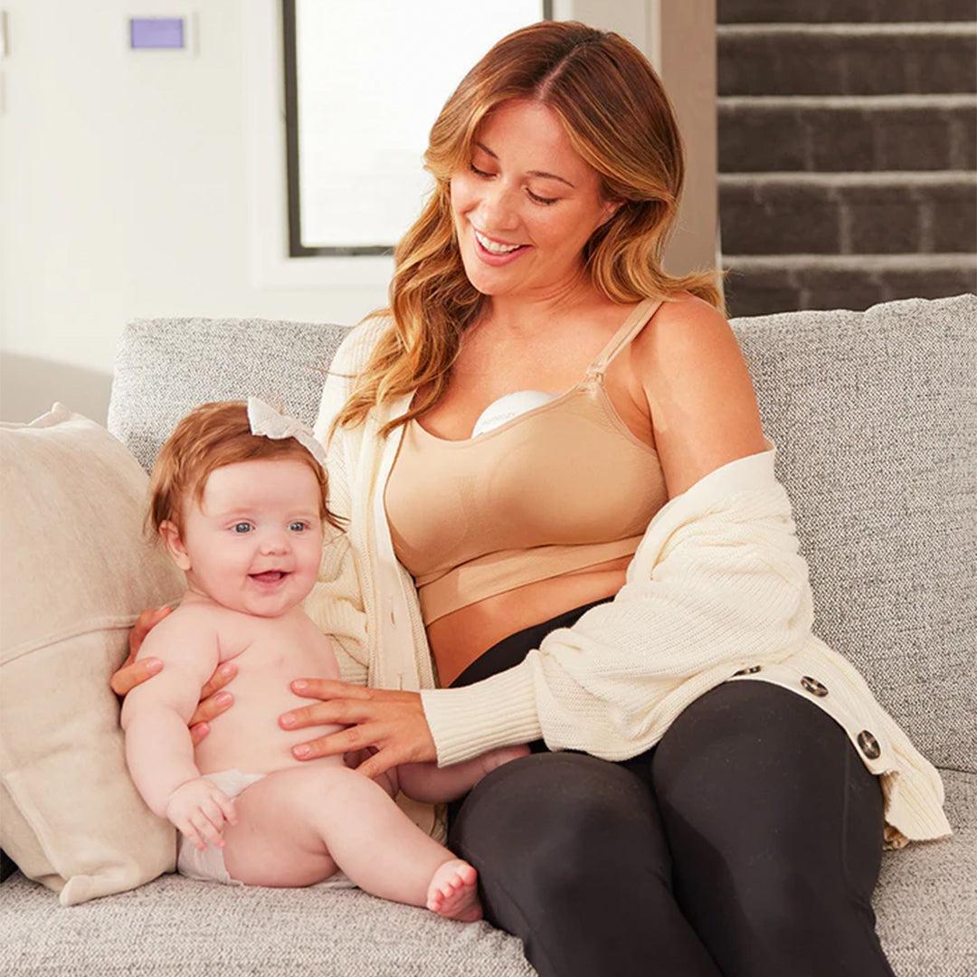 Momcozy M5 Wearable Electric Breast Pump - White