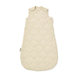 The Little Green Sheep Organic Quilted Baby Sleeping Bag - Linen with Cocoa - 2.5 Tog