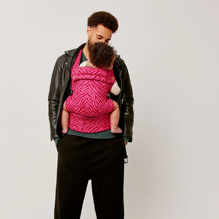 Bizzi Growin Nomad Air Animal Print Baby Carrier – Flaming Zebrano