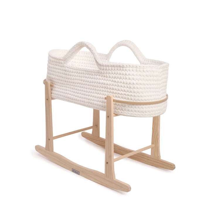 Clair De Lune Crochet Moses Basket + Rocking Stand