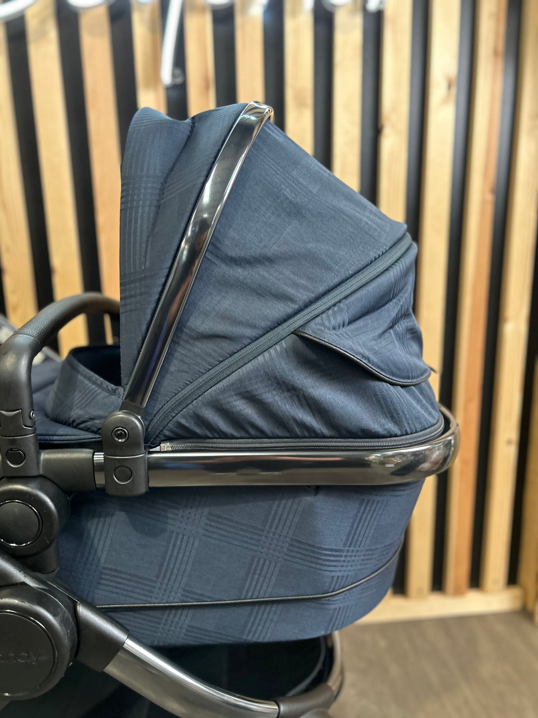 PRE LOVED iCandy Peach 6 Travel System - Navy Check
