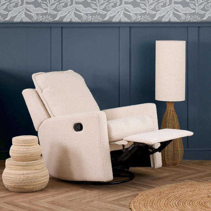 Obaby Denver Swivel Glider Recliner Chair - Bouclé