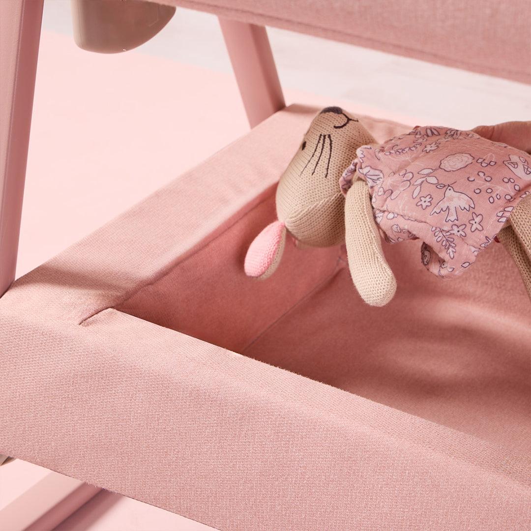 Tutti Bambini Cozee Air 2 Bedside Crib - Drifted Oak/Blush