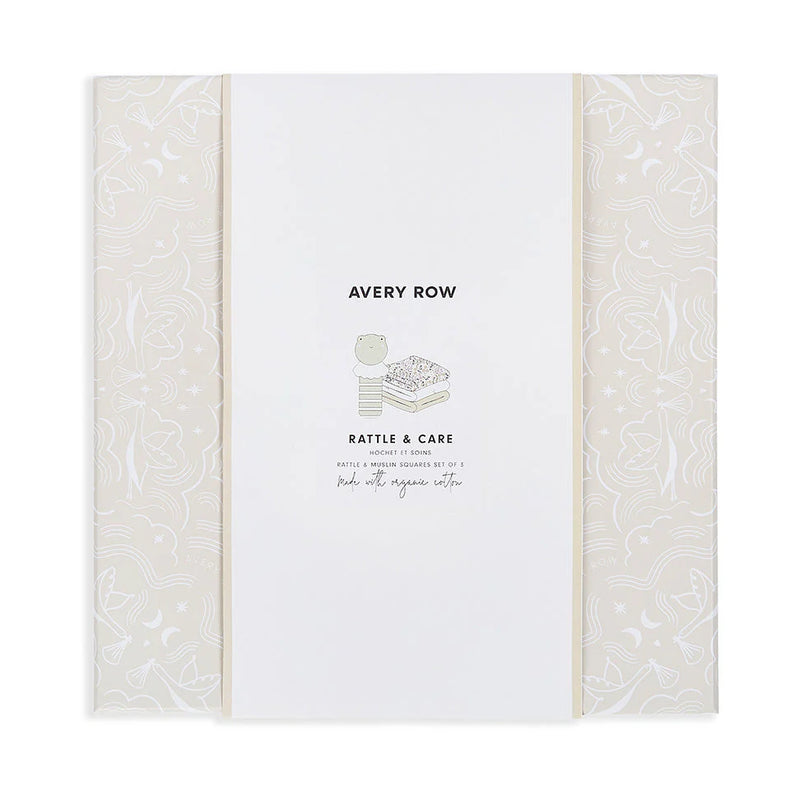 Avery Row Rattle & Care New Baby Gift Set - Riverbank