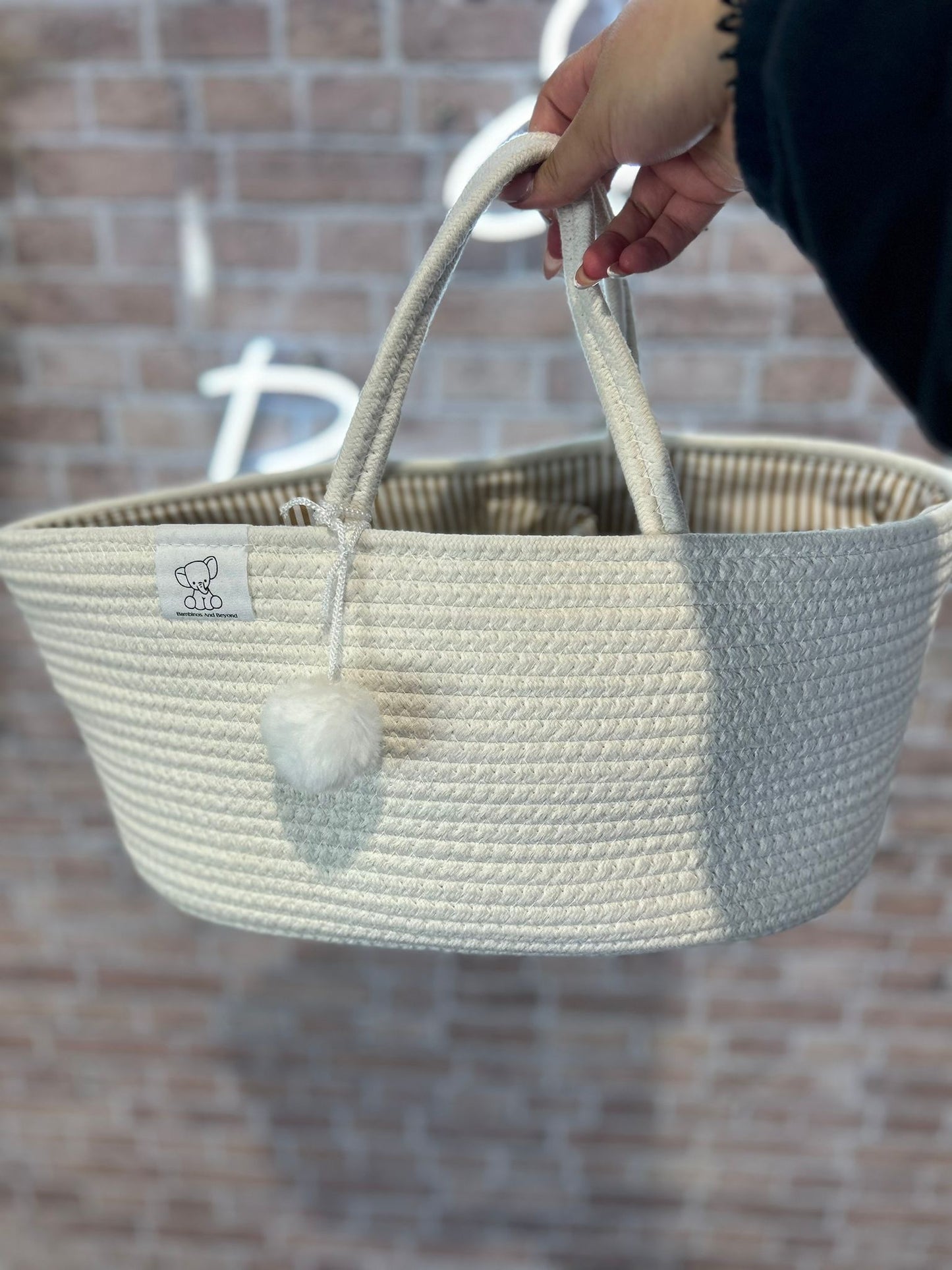 Cotton Rope Caddy - Off white