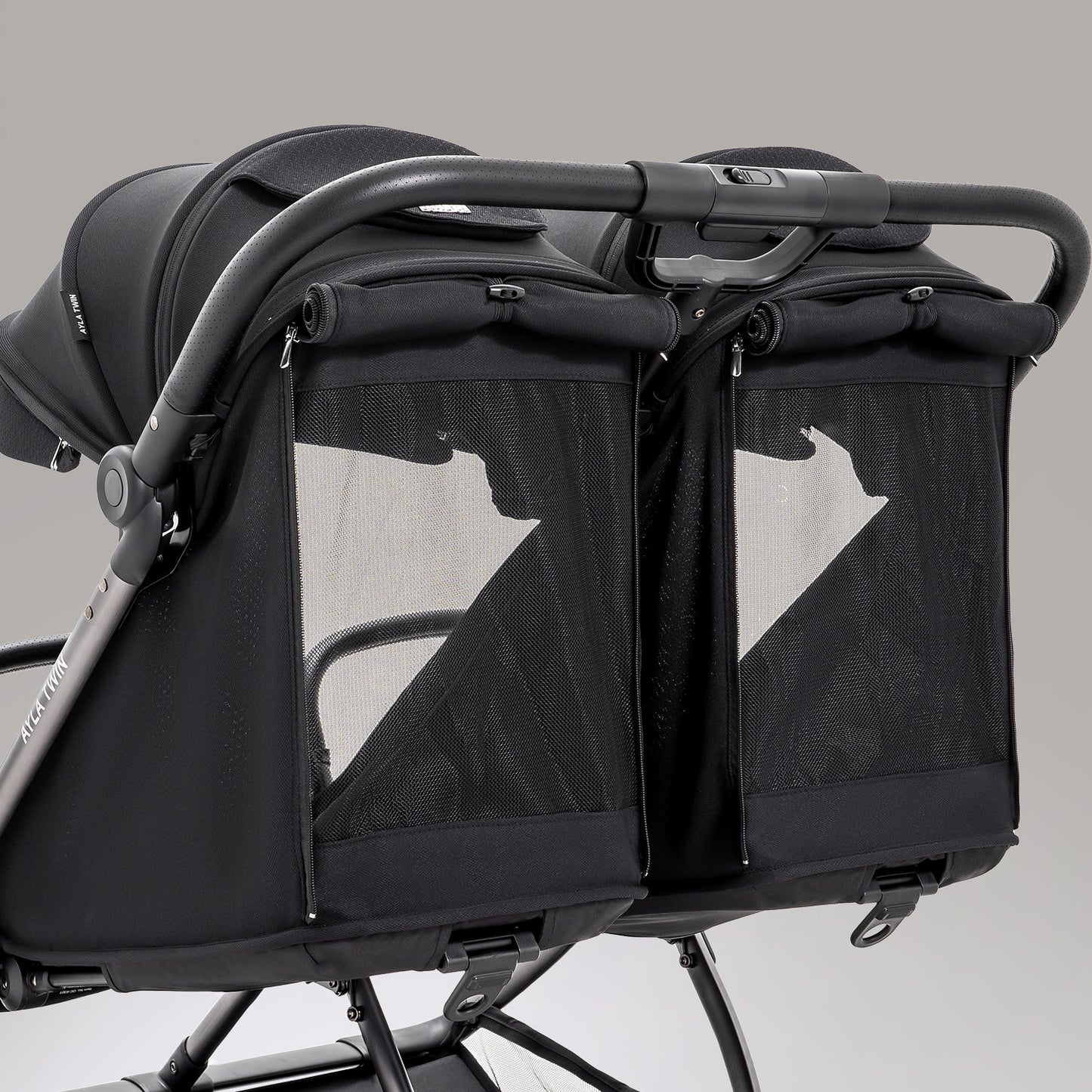 JoviKids Ayla Compact Twin Pushchair - Black