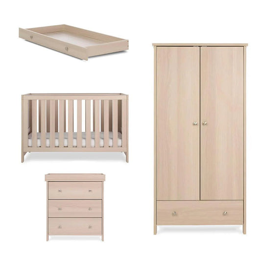 Obaby Nika 3 Piece Room Set & Underdrawer Bundle - Aspen