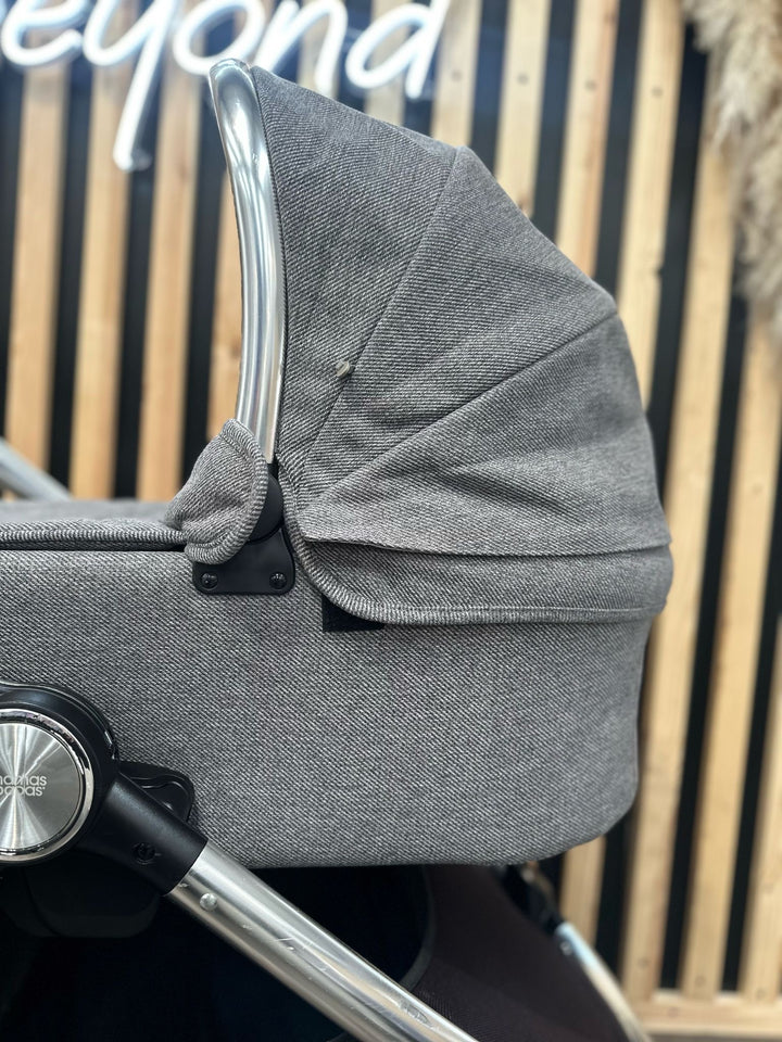 PRE LOVED Mamas & Papas Pram & Pushchair - Grey Twill