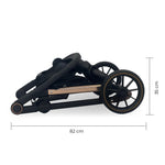 My Babiie MB33 Tandem Pushchair with 2 Infant Carriers & 2 Bases - Giraffe