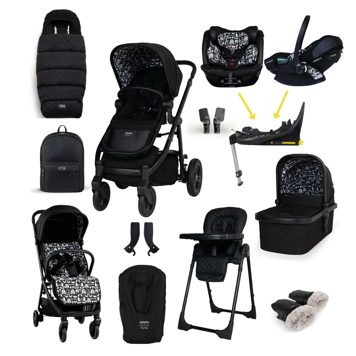 Cosatto Wow 3 Woosh City Ultimate Epic Bundle - Silhouette