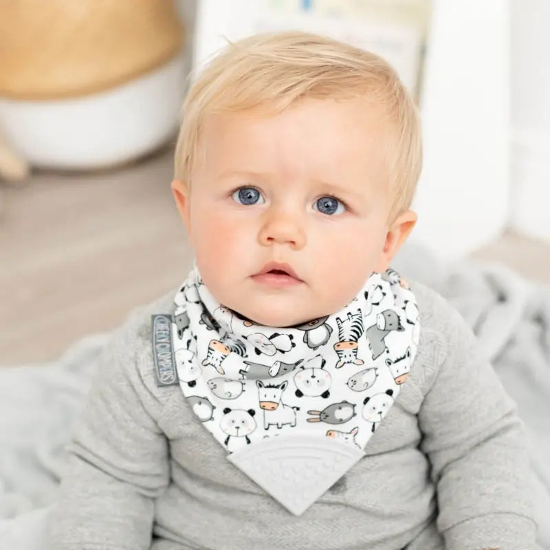 Cheeky Chompers Neckerchew Teething Dribble Bib - Panda Pals