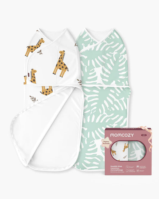 Momcozy Easy Swaddle Wrap 0-3m - Bravery Giraffe