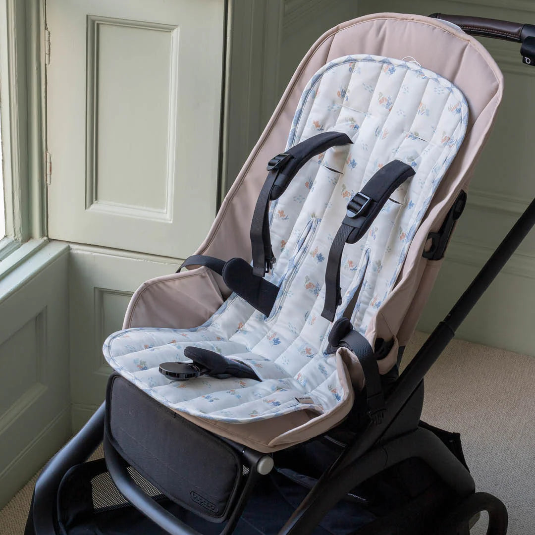 Avery Row Pram Liner - Coastline/Waves