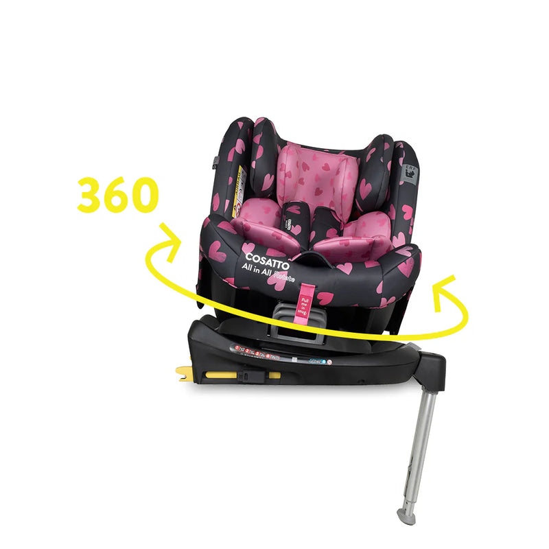 Cosatto All in All 360 Rotate Car Seat - Charcoal Lighthearted