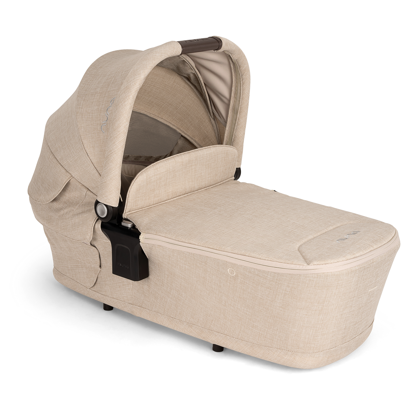 Nuna TRIV Next, LYTL Carrycot, ARRA Flex + Base Curve Travel System - Biscotti