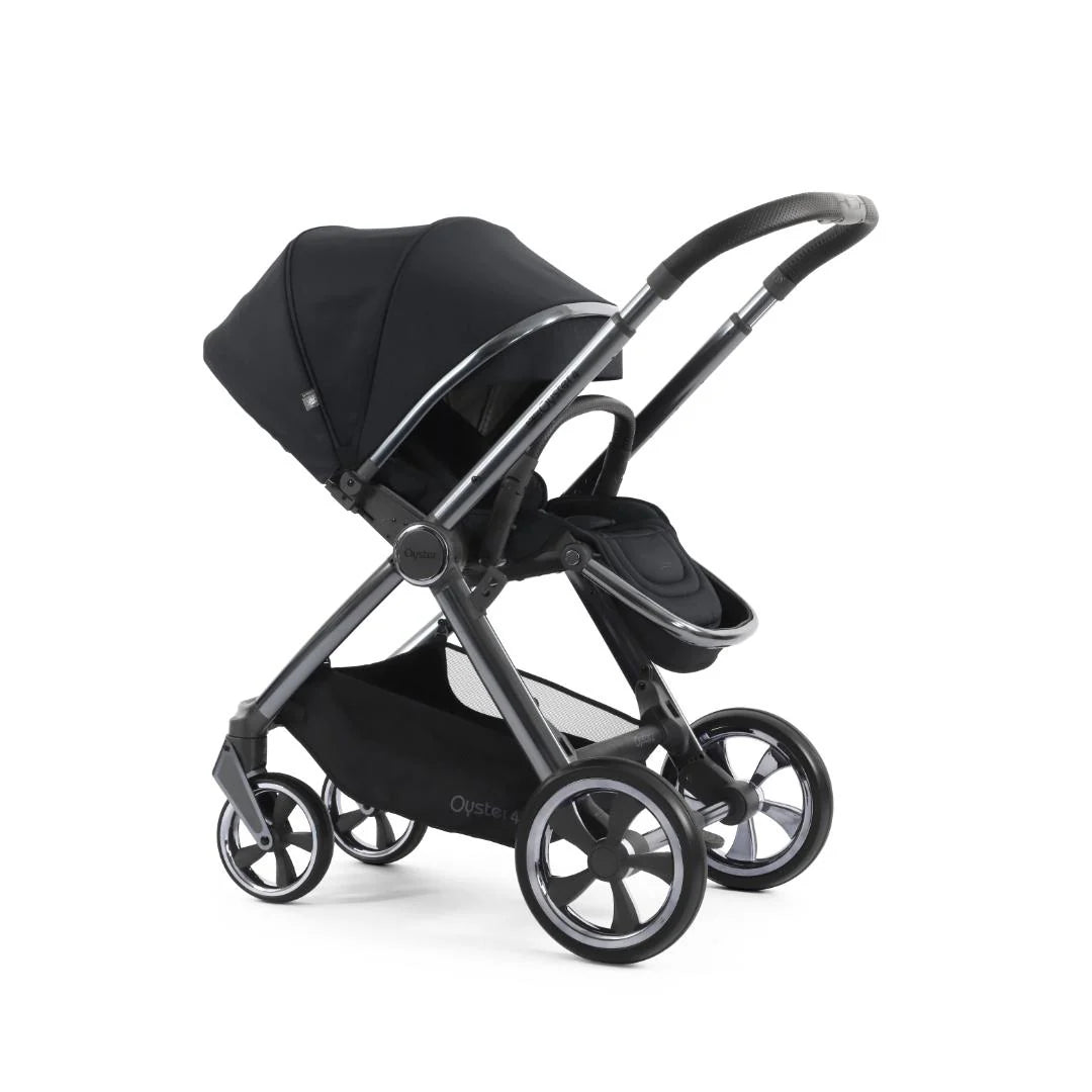 Oyster4 Luxury Travel System Bundle Inc Capsule 360 Car Seat - Carbonite
