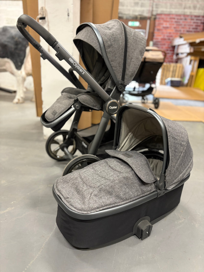 PRE LOVED Babystyle Oyster3 Pram + Pushchair - City Grey