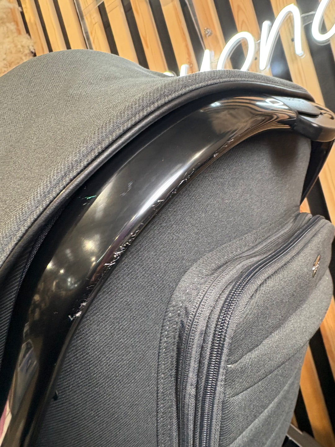 PRE LOVED iCandy Peach 7 Double Pushchair Bundle - Phantom/Dark Grey