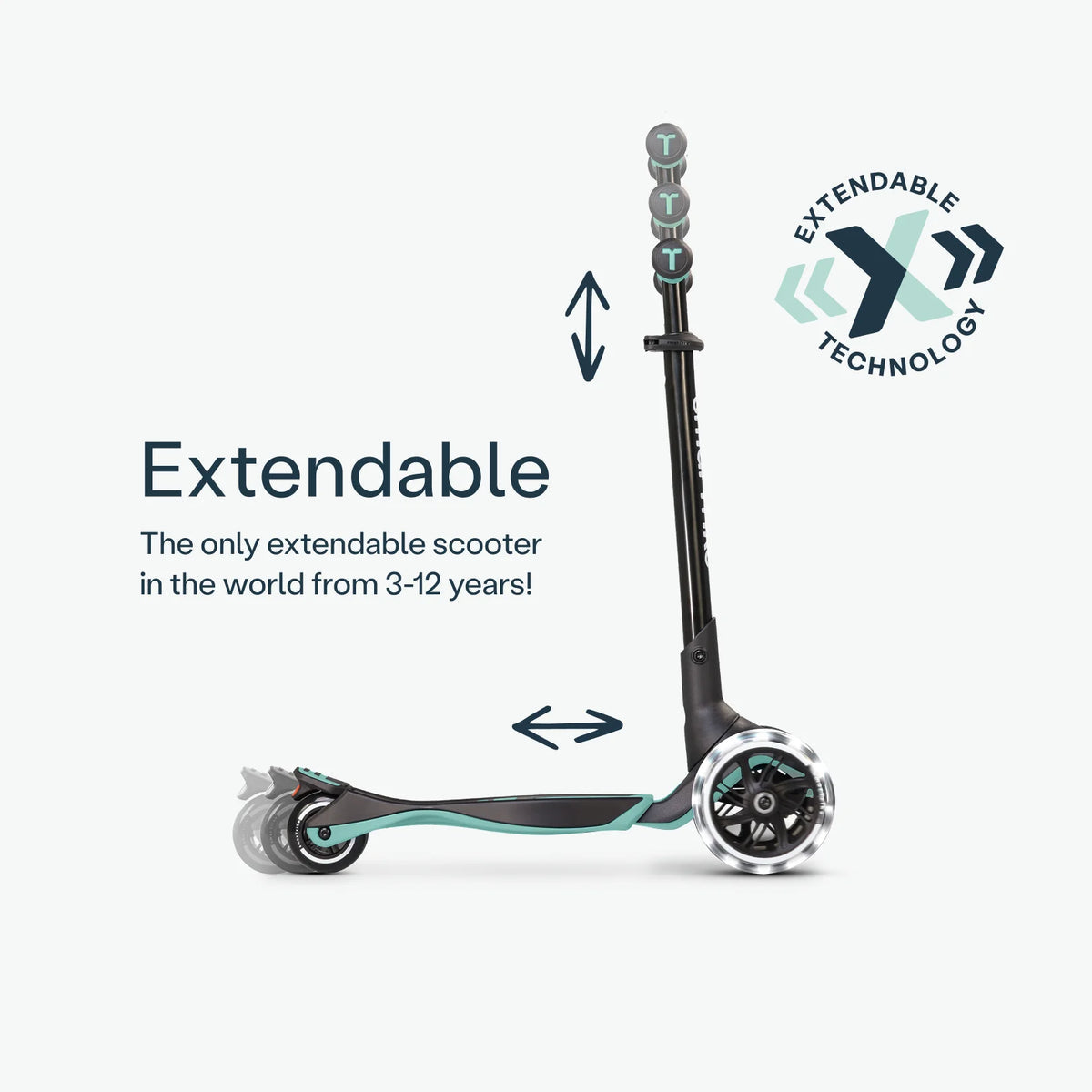 SmarTrike Xtend Ride On Scooter Plus - Green
